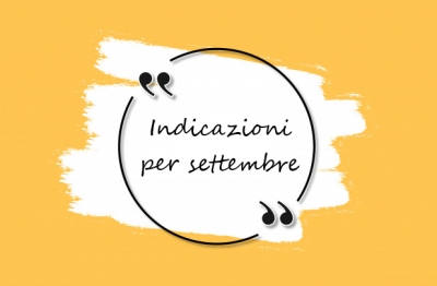 INDICAZIONI SETTEMBRE 2026